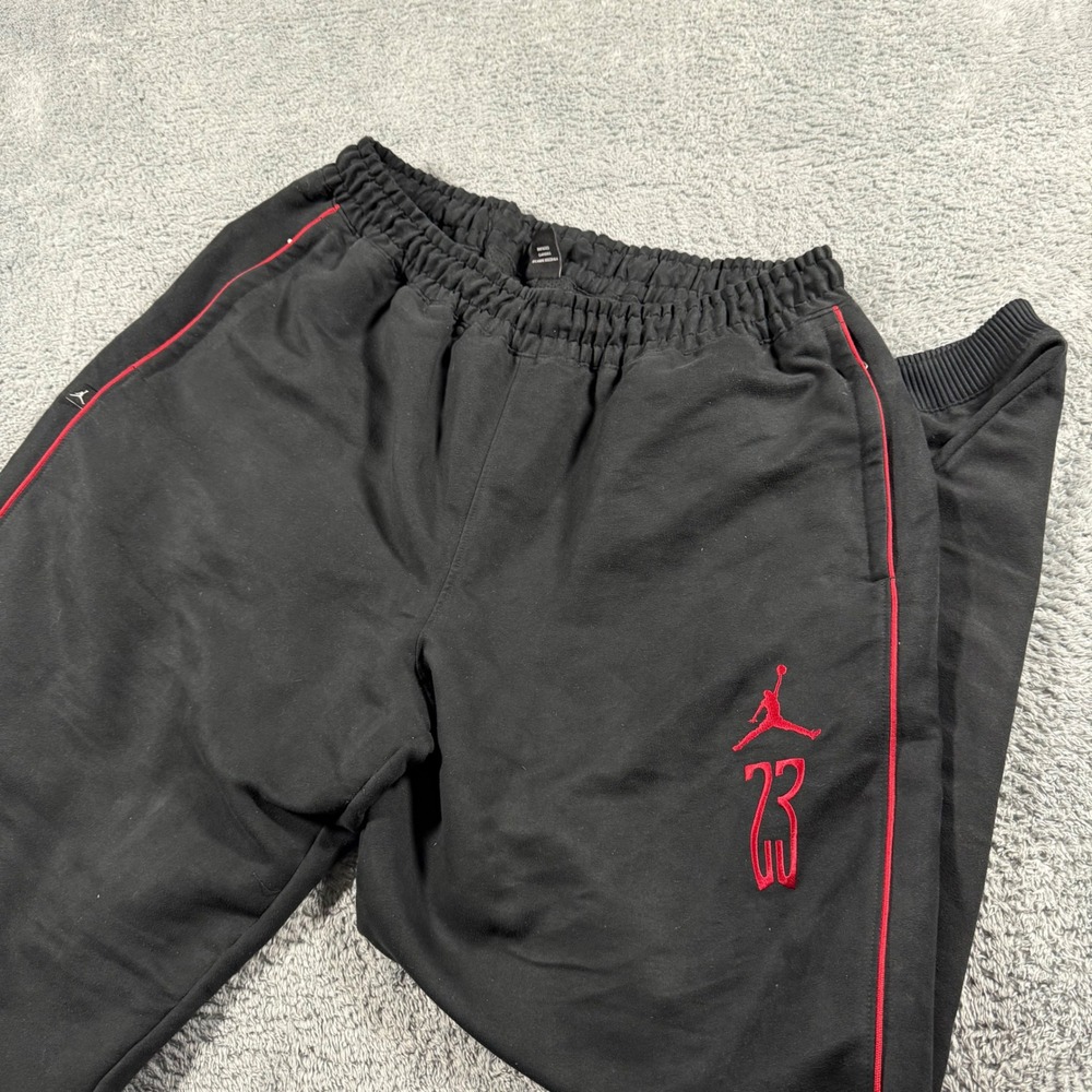 VTG Y2K Jordan 23 Rare Baggy Wide Leg Sueded Track Joggers‎ Pants Heavy Size XL